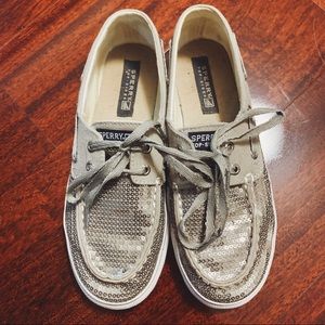 Sperrys Top Sider Silver Sparkle